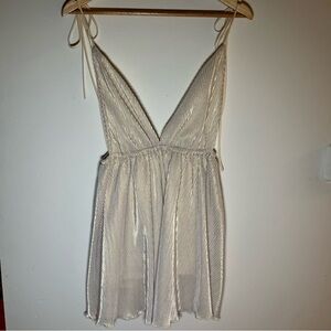 Lucy In The Sky Spaghetti Strap Tie Dress